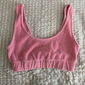 Zara Pink Terry Cloth Matching Set